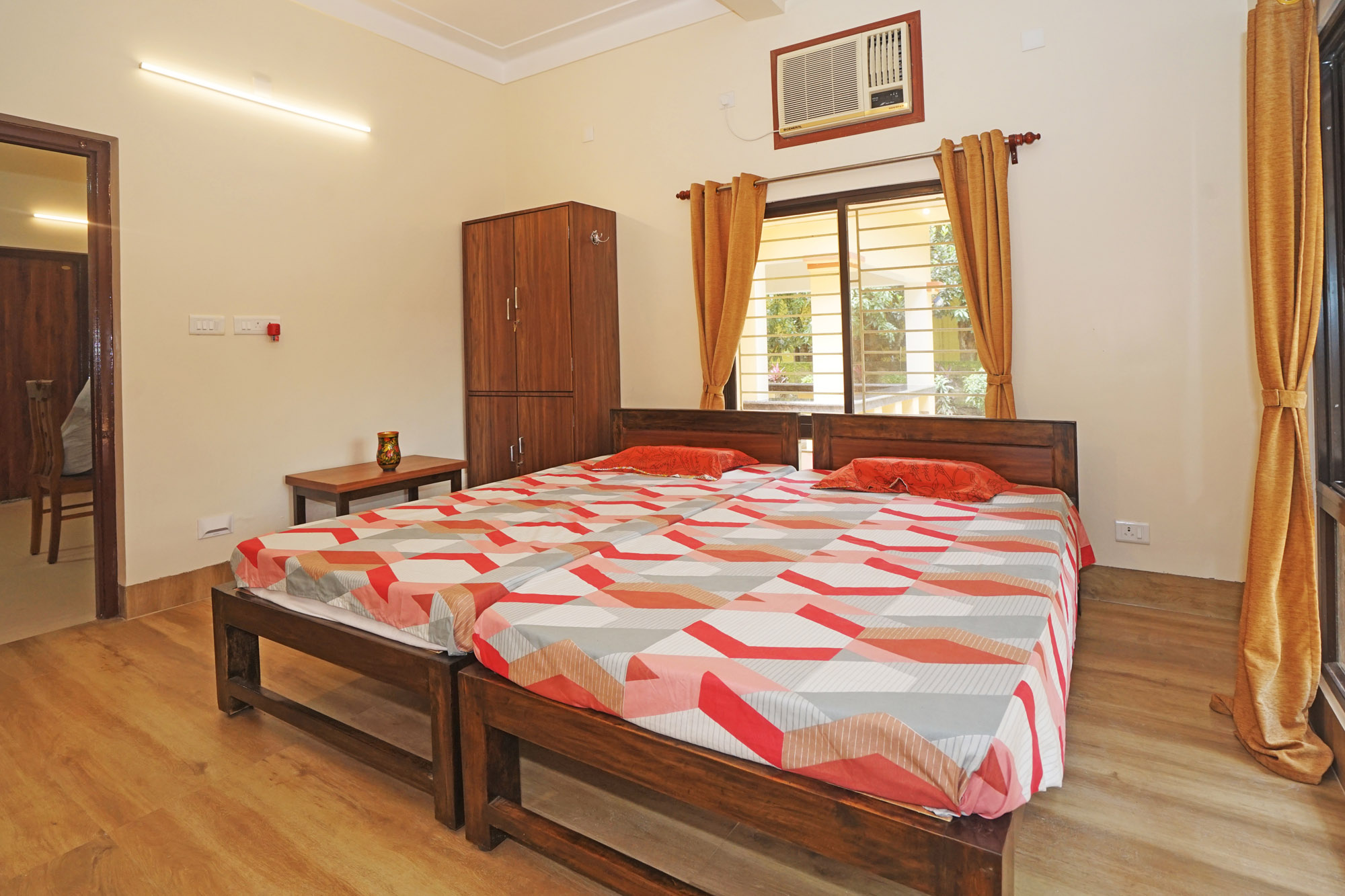 Dining area and indoor common space.