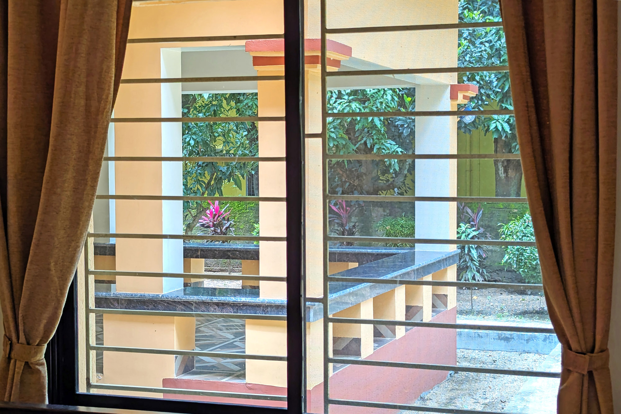 Veranda and outdoor seating area.